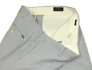 Pantalones a rayas para hombre Polo Ralph Lauren etiqueta ligera 36/32 medida talla 35x31 - Imagen 1 de 5