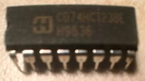 Harris CD74HCT238E 74HCT238 Decodificatore/demultiplexer da 3 a 8 linee - NOS - Foto 1 di 1