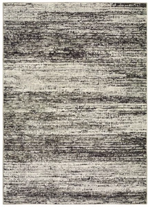 3x5 Sphinx Black Solid Striped Single-Color Area Rug 8037G - Aprx 3' 3" x 5' 2" - Picture 1 of 1
