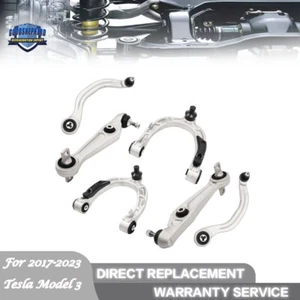 For 2017-23 Tesla Model 3 Upper Lower Front Control Arm Kit Full Set RH&LH 6pcs - Picture 1 of 12