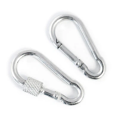 FASTMASTER GMBH Karabinerhaken Karabiner Stahl verzinkt DIN 5299 D C Feuerwehr mit Sicherung NEU