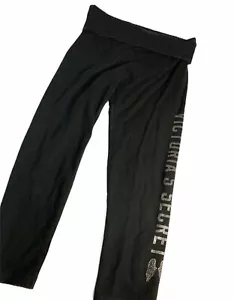 Victoria Secret Womens Black Legging Capri Small - Picture 1 of 3