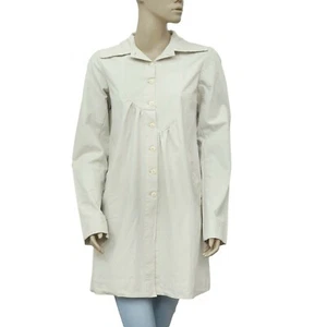 Ewa I Walla Bauern Lagenlook einfarbig Buttondown Tunika Shirt Top Baumwolle M 267205 - Bild 1 von 4