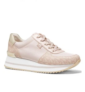 Michael Kors Monique Trainer Ballet Pink Logo Sneaker Women's 9 ❤️❤️❤️❤️ - Picture 1 of 8