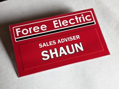 SHAUN OF THE DEAD badge fancy dress can be personalised HALLOWEEN zombie cosplay - Image 1 of 4