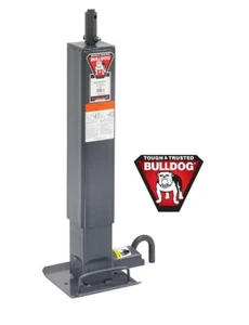 Bulldog 12K Square Trailer Jack Topwind 12.5" Lift Drop Leg Non Spring Return - Picture 1 of 4