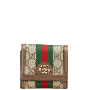 Cartera compacta GUCCI GG Supreme GG Marmont Ofidia 598662 【Usada】 - Imagen 1 de 14