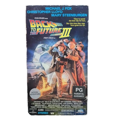 Back to the Future Part III (VHS 1990) Movie 80976 Michael J. Fox Free Shipping Foto 1 de 4
