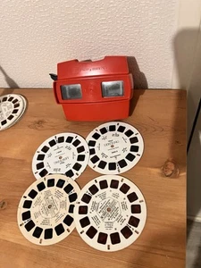 Visionneuse View Master + 4 Disques Disney Le Roi Lion Et Le Livre De La Jungle - Picture 1 of 8