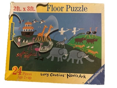 Vtg.1997 Ravensburger 24pc. Lucy Cousins’ Noah’s Ark Floor Puzzle - Image 1 of 4