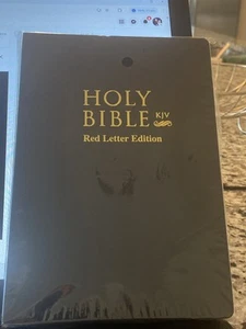 Holy Bible King James Version- Red Letter Edition Small Font New Wrapped - Imagen 1 de 4