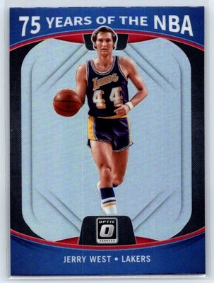 2021-22 Panini Prizm Jerry West 75 Years of the NBA Donruss Optic Insert #40 - Imagem 1 de 2