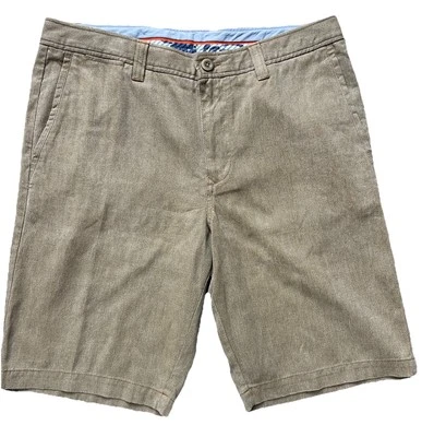 Tommy Bahama Bermudas Espiga Cortas Bourbon Tostado Marrón Mezcla Seda 32 Habana Foto 1 de 4