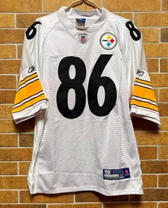 MAGLIA CALCIO PITTSBURGH STEELERS #86 HINES WARD NFL BIANCA REEBOK taglia 52 - Foto 1 di 12