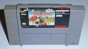 MONOPOLY - Super Nintendo SNES (Authentic) Game, Tested & Working - Picture 1 of 2