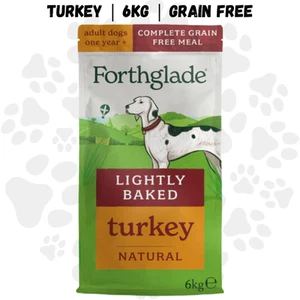 Forthglade Lightly Baked TURKEY Dry Dog Food 6kg Grain Free Natural Complete - Picture 1 of 6
