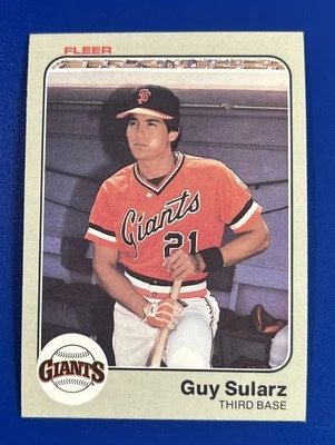 1983 Fleer Baseball Guy Sularz San Francisco Giants #273 - Image 1 of 2