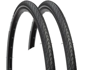 Pack of 2 Michelin Protek Tire 26 x 1.4 Clincher Wire Black Reflective Mountain - Picture 1 of 2