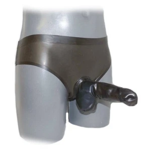 Latex Slip mit Analkondom und Penisschaft - 0,4 mm Hand Size:L(3470) - Bild 1 von 5