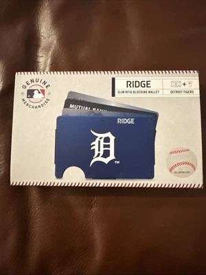 NEW NIB Ridge Slim RFID Blocking Wallet Detroit Tigers - Image 1 of 2