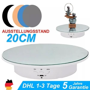 Elektrischer Drehteller Drehscheibe Ø200mm bis 8 kg für 360° Produktfotos ABS - Bild 1 von 14
