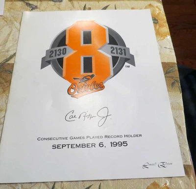 Cal Ripken Jr. 2131 Game Day Fan Handout September 6, 1995 Camden Yards Giveaway - Image 1 of 3