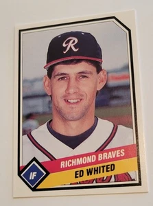 1989 Ed Whited CMC Card #21 Richmond Braves Baseball Vintage Minors AAA - Picture 1 of 3