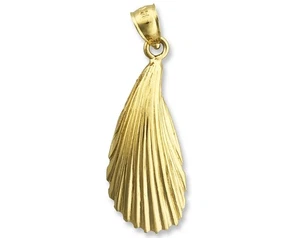Colgante de molusco concha de mejillón de oro de 14K - Imagen 1 de 6