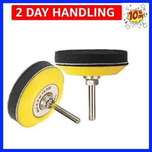 2er Pack 3 Zoll Haken und Öse Schleifen Stützteller mit 1/4 Zoll Schaft und weichem... - Bild 1 von 8