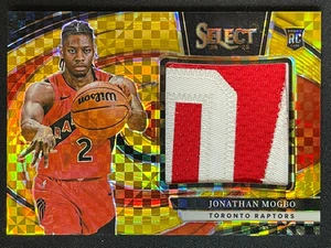 JONATHAN MOGBO /10 GOLD PRIZM ROOKIE PATCH MEM 2024-25 PANINI SELECT RC #JRS-MOG - Picture 1 of 2