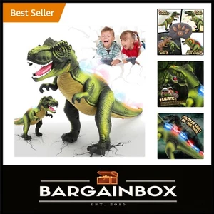 Electronic Dinosaur Robot with Lights, Sound, and Walking Action - Gift for Kids - Picture 1 of 10