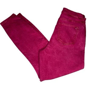 Tommy Hilfiger Women's Stretch Skinny High-Rise Jeans - Burgundy, Size 8 - Picture 1 of 18
