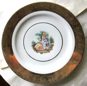VINTAGE ZEH SCHERZER BAVARIA ""ROYAL VIENNA"" (6) ESSTELLER, 22K VERKLEIDUNG, GEBRAUCHT - Bild 1 von 4