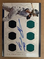 2016 National Treasures Six Swatch Signatures /99 Ketel Marte Rookie Auto RC