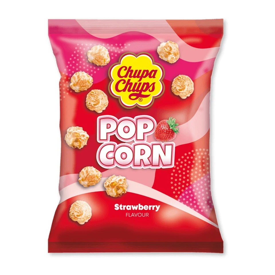 Chupa Chups Popcorn Gusto Fragola Busta da 90gr