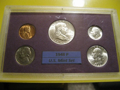 1948 P US Mint Set Brilliant Uncirculated! Cover