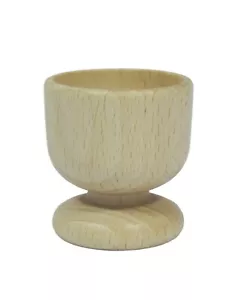 2 Egg Cups - Wooden Eggs cup for breakfast - Perfect for Boiled Eggs - Light - Picture 1 of 5