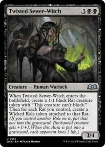 Twisted Sewer-Witch (WOE) Wilds of Eldraine - MTG - NM - Picture 1 of 1