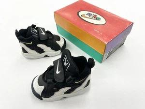 1995 Vintage Baby Nike D.T. Max Deion Sanders Black White Toddler Shoes - Picture 1 of 7