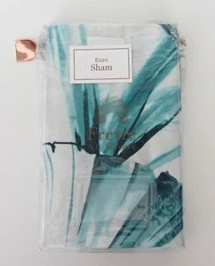 FRETTE Home VERSILIA VERDE Malachite EURO Sham 26"x 26" 100% Cotton NEW - Picture 1 of 5