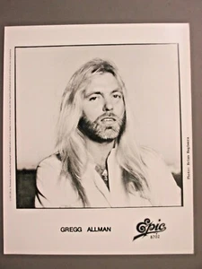 Gregg Allman black & white 8 X 10 matte finish promo photo ORIGINAL 1987 ! - Picture 1 of 1