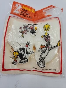 Vintage 1980 Looney Tunes Tweety Bugs Bunny Socks Sz 4-6 1/2 Toddler Child - Picture 1 of 7