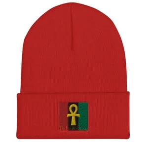 The True World Order “Ankh Key of Life” Cuffed Beanie - Picture 1 of 12