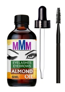 Sweet Almond Oil Ideal for Massage, Skincare, Haircare, Eyelashes &Eyebrows 50ml - Picture 1 of 1