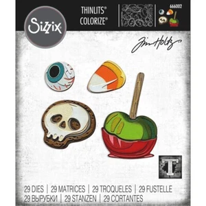 Tim Holtz  Halloween "TRICK OR TREAT" COLORIZE Thinlits 29 dies by Sizzix - Picture 1 of 7