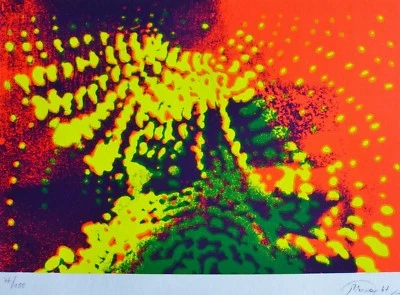 Otto Piene Light Ballet IV Lichtballett Signiert Handnummeriert Siebdruck - Bild 1 von 4