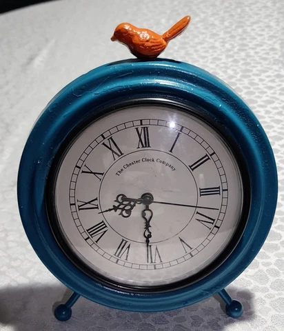 Vintage The Chester Clock Company Rustic Farmhouse, Rare,  table-top or wall Cover
