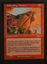 Magic The Gathering MTG IMPENDING DISASTER FOIL Urza's Legacy SP Slightly Played