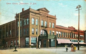 OPERA HOUSE, JAMESTOWN, NORTH DAKOTA, VINTAGE POSTCARD - Picture 1 of 2