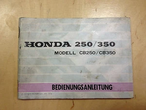Honda CB 250,350 Manual/Driver's Guide (1973) - Picture 1 of 1